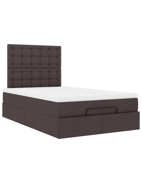 Struttura Letto Pouf con Materasso 120x200 cm in Tessuto