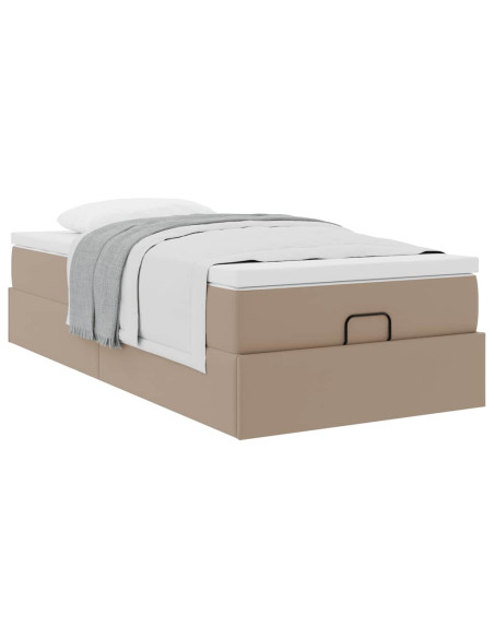 Struttura Letto Pouf con Materasso 80x200 cm Similpelle