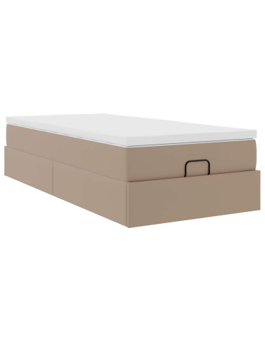 Struttura Letto Pouf con Materasso 80x200 cm Similpelle