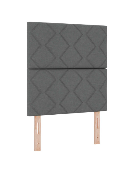 Letto Ottomano con Materasso e LED Grigio Scuro 80 x 200 cm
