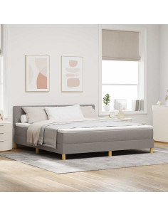 Letto a Sorgente LED con testiera Talpa 180 x 200 cm Tessuto