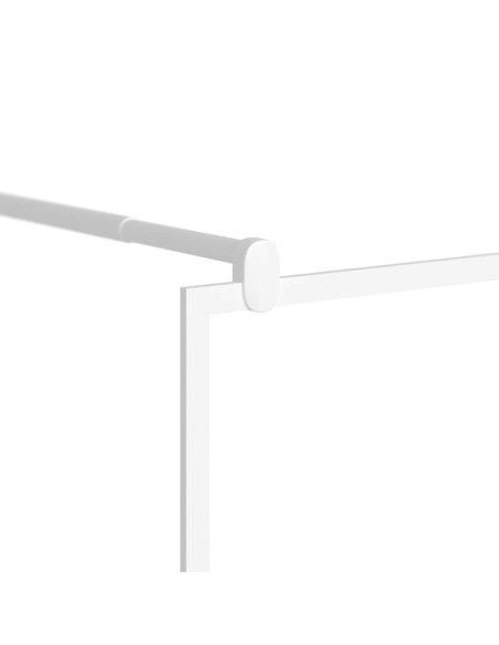 Parete per Doccia Walk in 80x195 cm in Vetro ESG Bianco