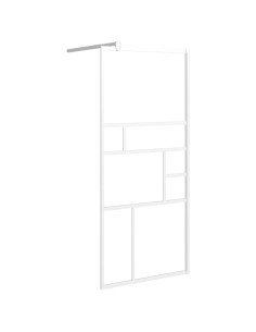 Parete per Doccia Walk in 80x195 cm in Vetro ESG Bianco 2