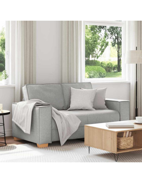 Divano a 2 posti Grigio nuvola 160x78x84 cm in tessuto
