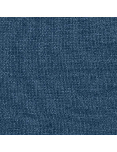 Letto a molle con testiera Blu 140 x 200 cm Tessuto