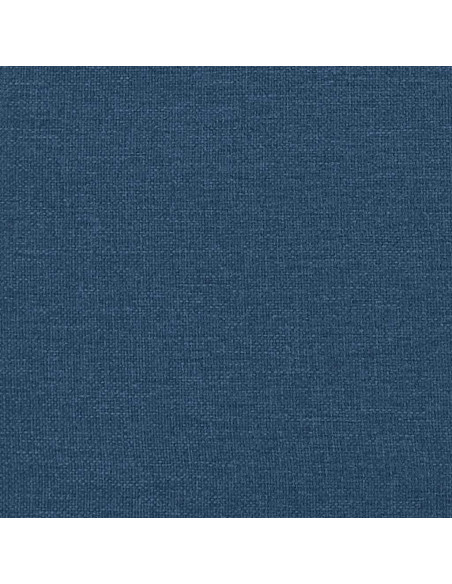 Letto a molle con testiera Blu 140 x 200 cm Tessuto