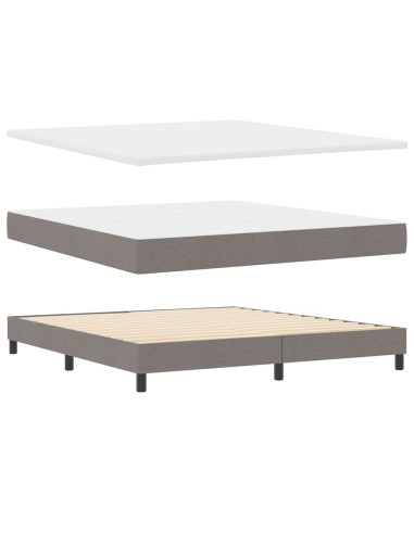 Letto a molle con testiera Talpa 180 x 200 cm Tessuto