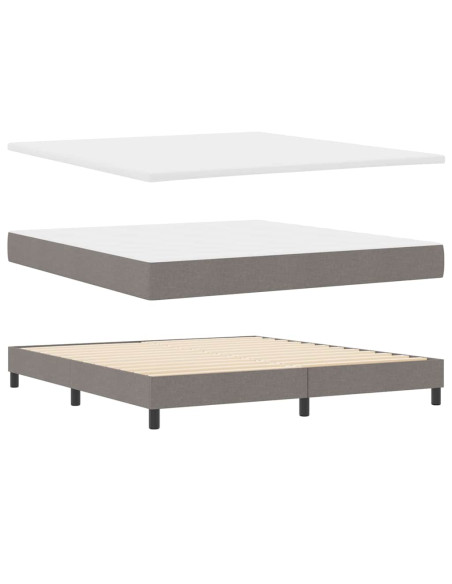Letto a molle con testiera Talpa 180 x 200 cm Tessuto