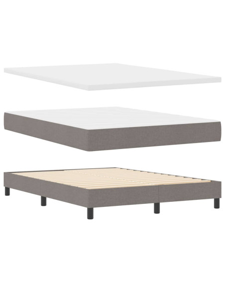 Letto a molle con testiera Talpa 140 x 200 cm Tessuto