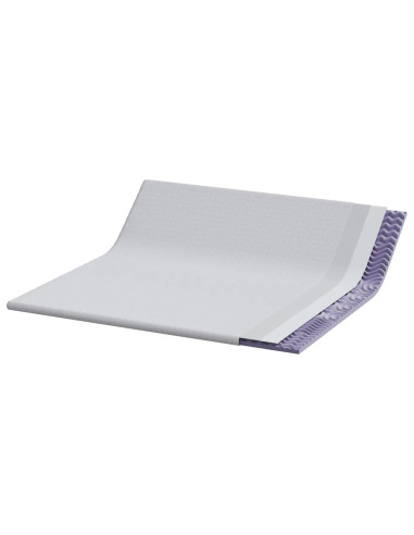 Topper per materasso Bianco 200 x 200 cm Tessuto Jacquard