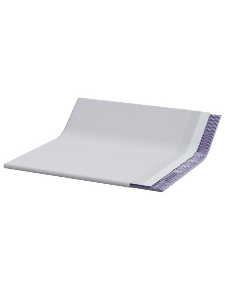 Topper per materasso Bianco 200 x 200 cm Tessuto Jacquard
