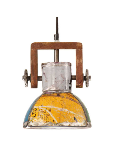 Lampada Sospesa Industriale 25 W Multicolore Rotonda 19 cm E27