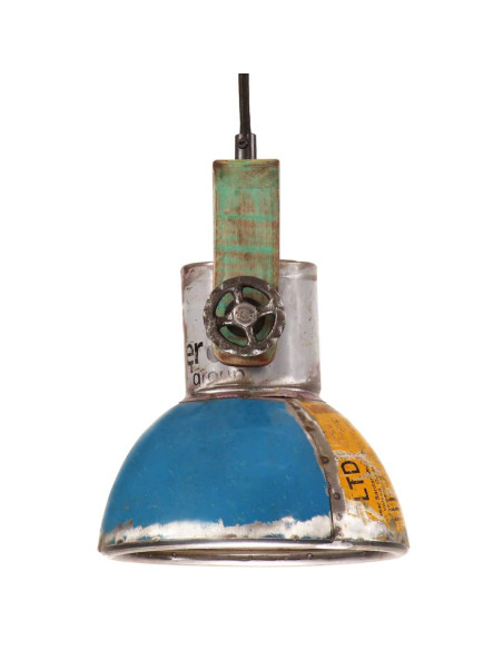 Lampada Sospesa Industriale 25 W Multicolore Rotonda 19 cm E27