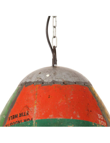 Lampada Sospesa Industriale 25 W Multicolore Rotonda 42 cm E27