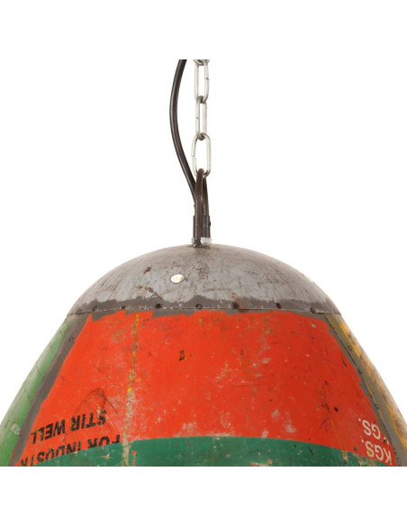 Lampada Sospesa Industriale 25 W Multicolore Rotonda 42 cm E27