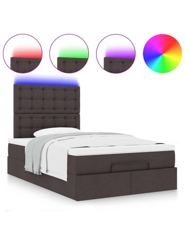 Struttura Letto Pouf con Materasso 120x200 cm in Tessuto