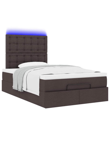 Struttura Letto Pouf con Materasso 120x200 cm in Tessuto