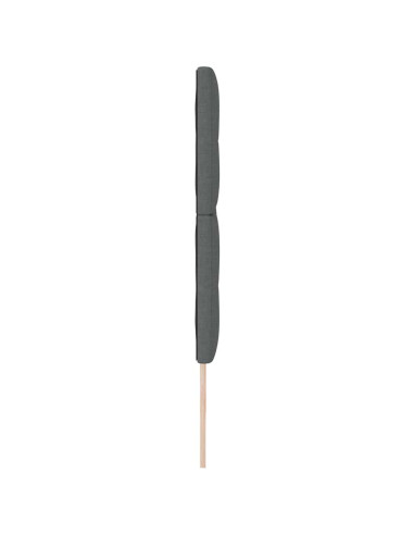 Testiera regolabile in altezza Grigio scuro 200 cm Tessuto