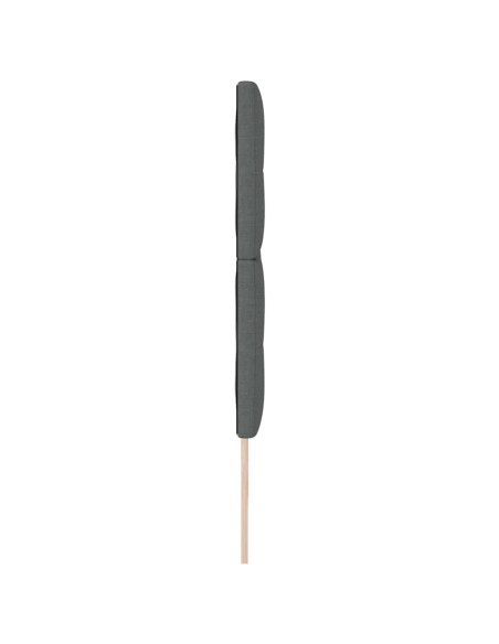 Testiera regolabile in altezza Grigio scuro 200 cm Tessuto