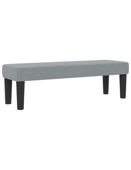 Letto a molle con testiera Grigio chiaro 120 x 200 cm Tessuto