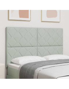 Testiera Grigio chiaro 160 cm Velluto