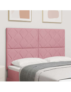 Testiera Rosa 160 cm Velluto