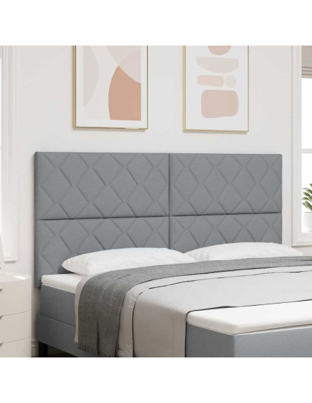 Testiera Grigio chiaro 180 cm Tessuto