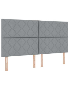 Testiera Grigio chiaro 180 cm Tessuto 2
