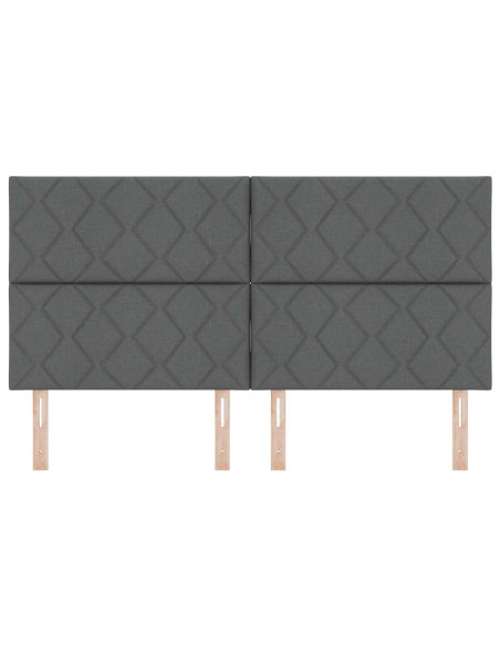 Testiera Grigio scuro 180 cm Tessuto