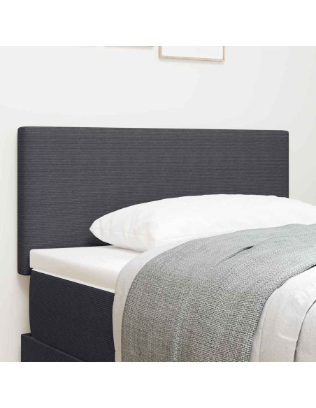 Testiera Grigio scuro 100 cm Tessuto in Cords