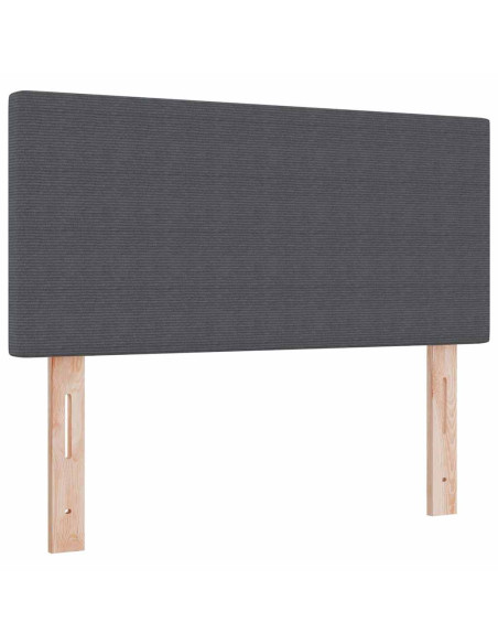 Testiera Grigio scuro 100 cm Tessuto in Cords