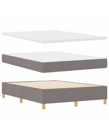 Letto a molle con testiera Talpa 140 x 190 cm Tessuto