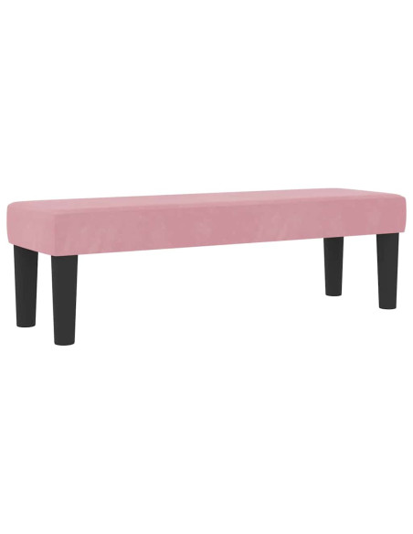 Letto a molle con testiera Rosa 200 x 200 cm Velluto