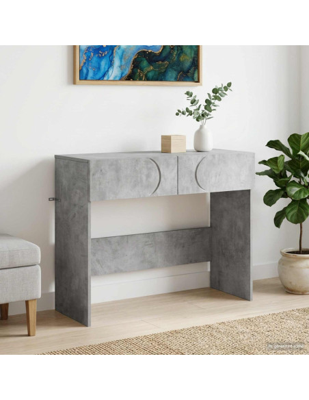 Tavolo consolle Grigio Cemento 96,5 x 38 x 75 cm