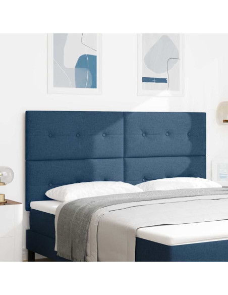 Testiera regolabile in altezza con testiera Blu 180 cm Tessuto