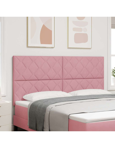 Testiera LED Rosa 180 cm Velluto