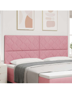 Testiera LED Rosa 200 cm Velluto