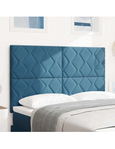 Testiera LED Blu Scuro 160 cm Velluto