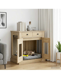 Mobile da cassa per cani Rovere Sonoma 80 x 47,5 x 80 cm