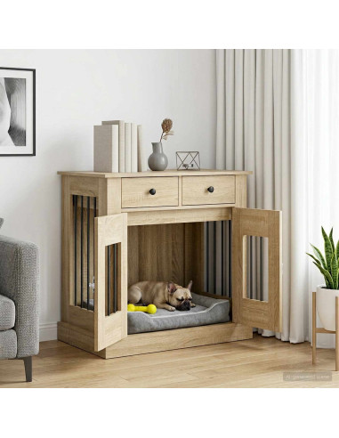 Mobile da cassa per cani Rovere Sonoma 80 x 47,5 x 80 cm