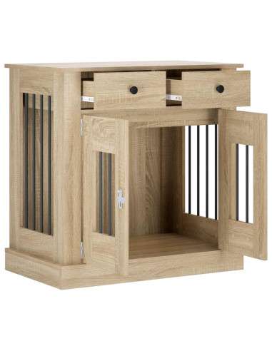 Mobile da cassa per cani Rovere Sonoma 80 x 47,5 x 80 cm
