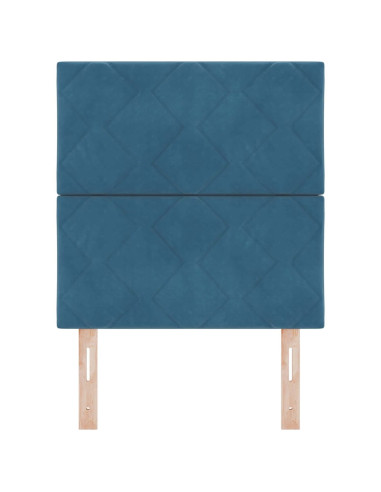Testiera Blu Scuro 80 cm Velluto