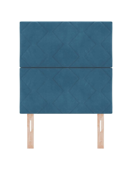 Testiera Blu Scuro 80 cm Velluto