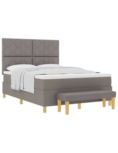 Letto a molle con cuscino Talpa 200 x 140 cm Tessuto