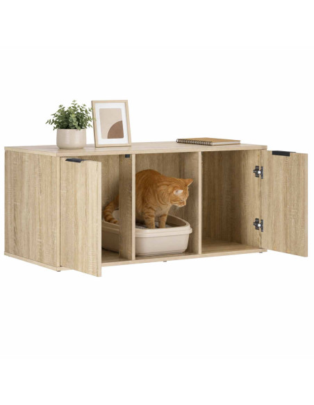 Mobile per gatti Rovere Sonoma 100 x 49 x 45 cm