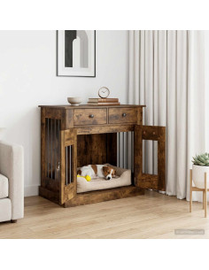 Mobile da cassa per cani Rovere Fumo 80 x 47,5 x 80 cm