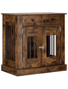 Mobile da cassa per cani Rovere Fumo 80 x 47,5 x 80 cm 2