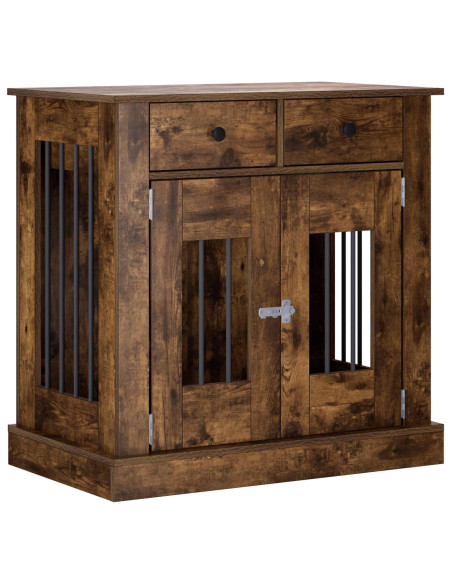 Mobile da cassa per cani Rovere Fumo 80 x 47,5 x 80 cm
