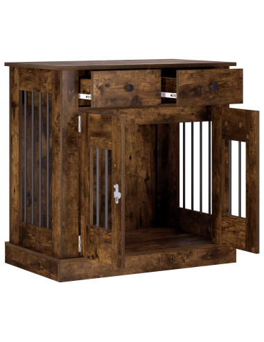 Mobile da cassa per cani Rovere Fumo 80 x 47,5 x 80 cm