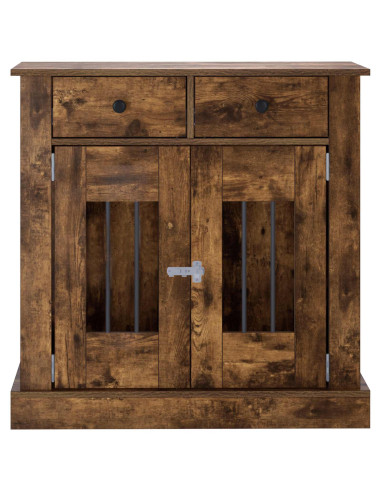 Mobile da cassa per cani Rovere Fumo 80 x 47,5 x 80 cm